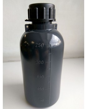 бутылка узкогорлая градуированная   250 мл, п/эт, цвет серый, LAMAPLAST-foto3