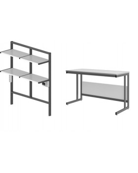 стол лабораторный с надстройкой СЛ-120.64.90.КРГ