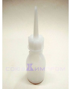 капельница-дозатор 50мл с делением и длинным носиком ПЭ